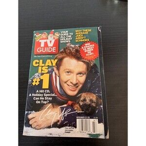 TV Guide magazine from November 22-28, 2003, featuring Clay Aiken
